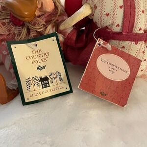 Vintage NWT Russ Valentine ducks plush figures set of 2 "You're Very Special"